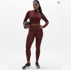 Athleta- Interval High Rise Perforated Legging (small)